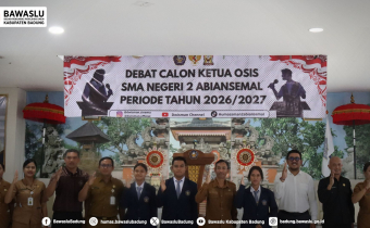 Hadiri Debat Calon Ketua OSIS SMAN 2 Abiansemal