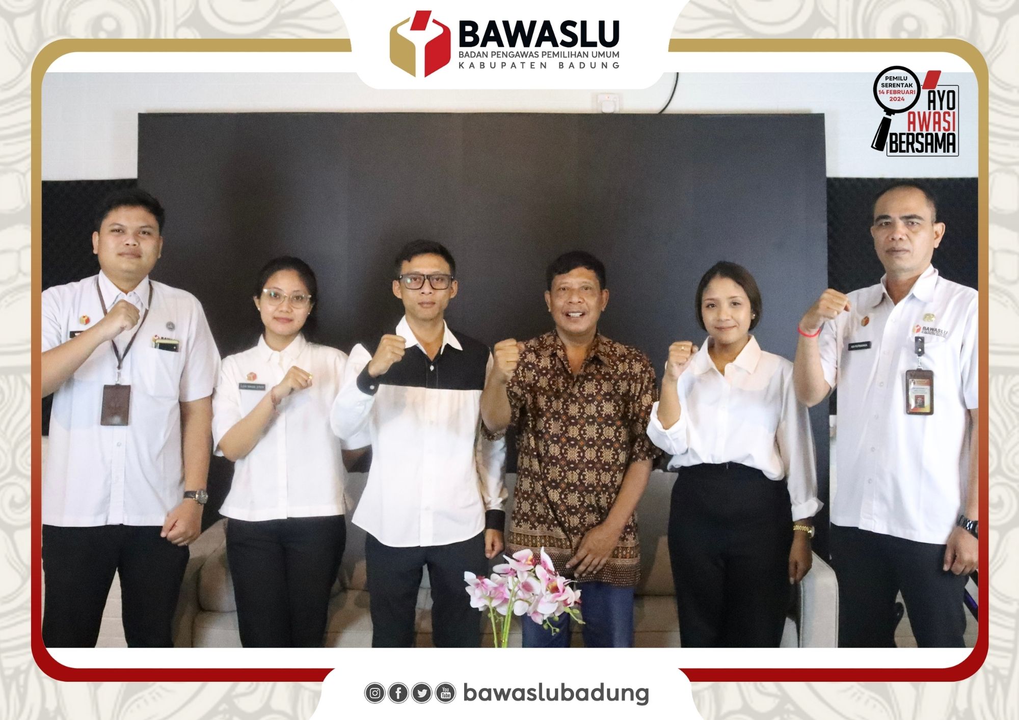 Awasi Bersama Pemilu, Bawaslu Badung Audiensi dengan Metrobali.com