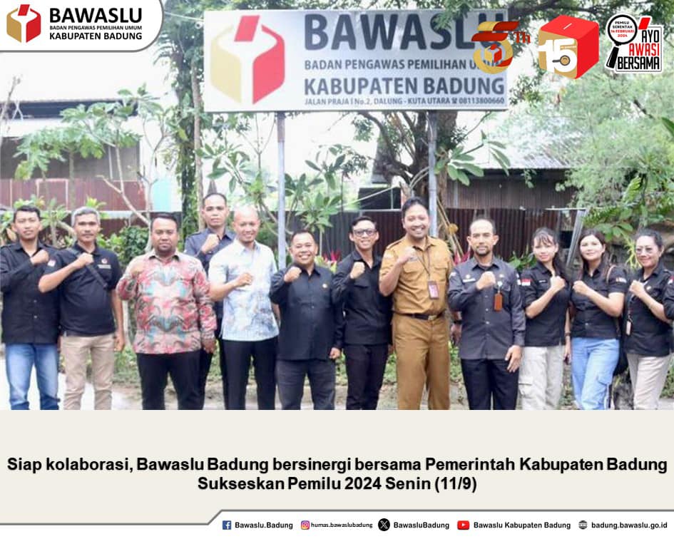 Siap kolaborasi, Bawaslu Badung bersinergi bersama Pemerintah Kabupaten Badung sukseskan Pemilu 2024 