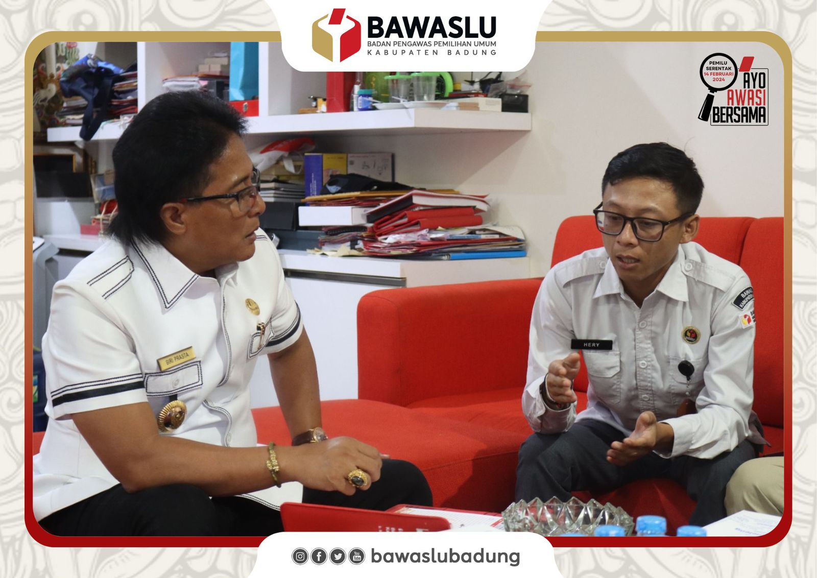 Audiensi Dengan Bupati Badung, Bawaslu Ajak Jaga Kondusifitas dan Netalitas Saat masa Kampanye