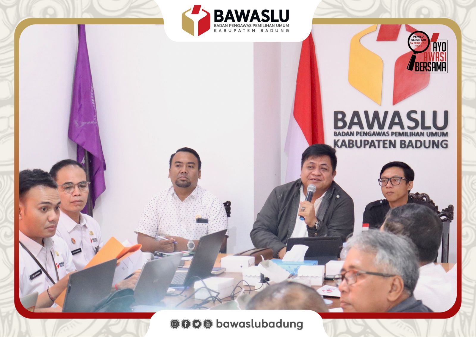 Perkuat Pemahaman dan Implementasi Perbawaslu, Bawaslu Badung adakan Rapat Monitoring dan Evaluasi