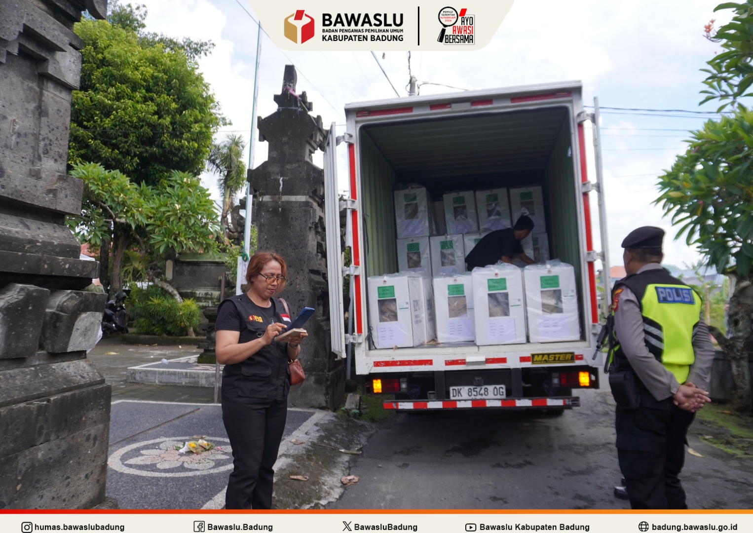 Bawaslu Badung Laksanakan Waskat Proses Distribusi Logistik