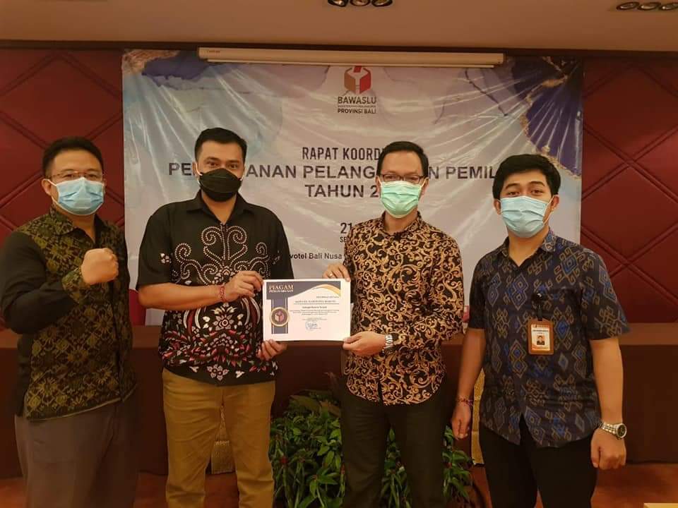Bawaslu Badung Sabet Piagam Penghargaan “Peserta Terbaik”