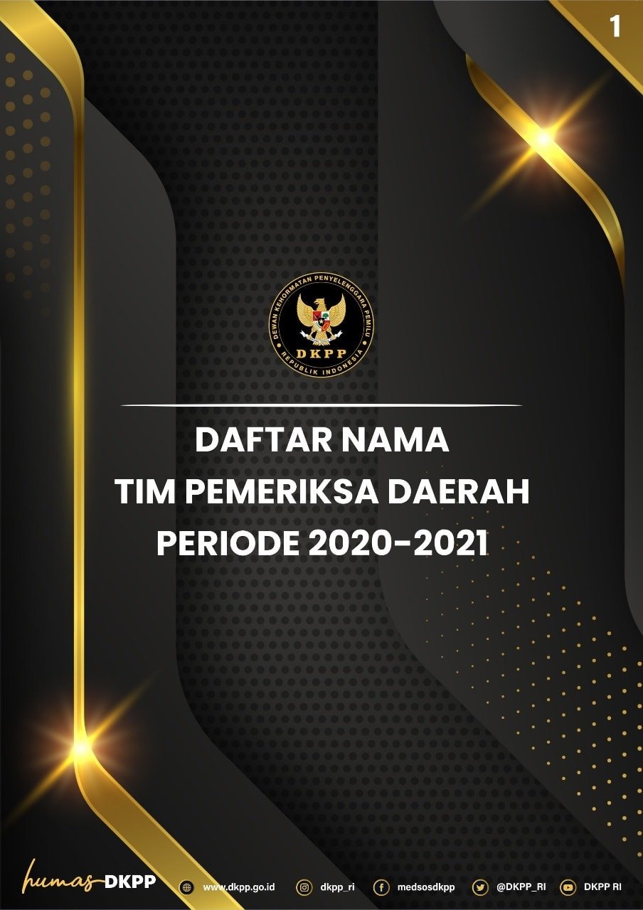 DAFTAR NAMA TIM PEMERIKSA DAERAH (TPD) DKPP PERIODE 2020-2021