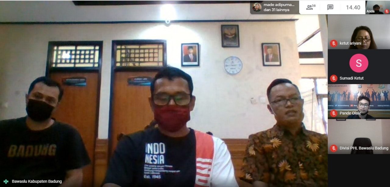 Bawaslu Badung Aktifkan Kembali Jajaran Adhoc Panwaslu Kecamatan dan Kelurahan/Desa