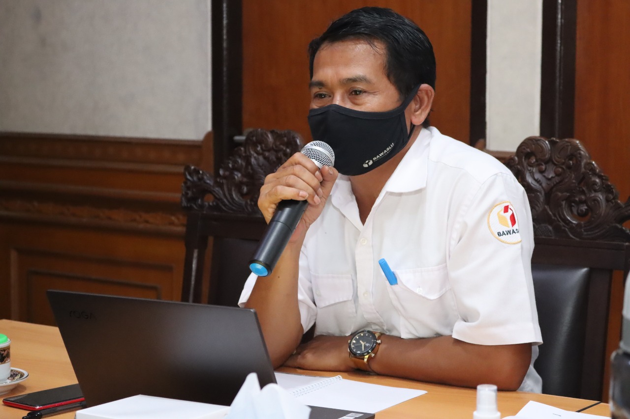Rapat Koordinasi Bawaslu Badung bersama Kelompok Kerja (Pokja) Pencegahan dan Penanganan Pelanggaran Protokol Kesehatan Covid-19