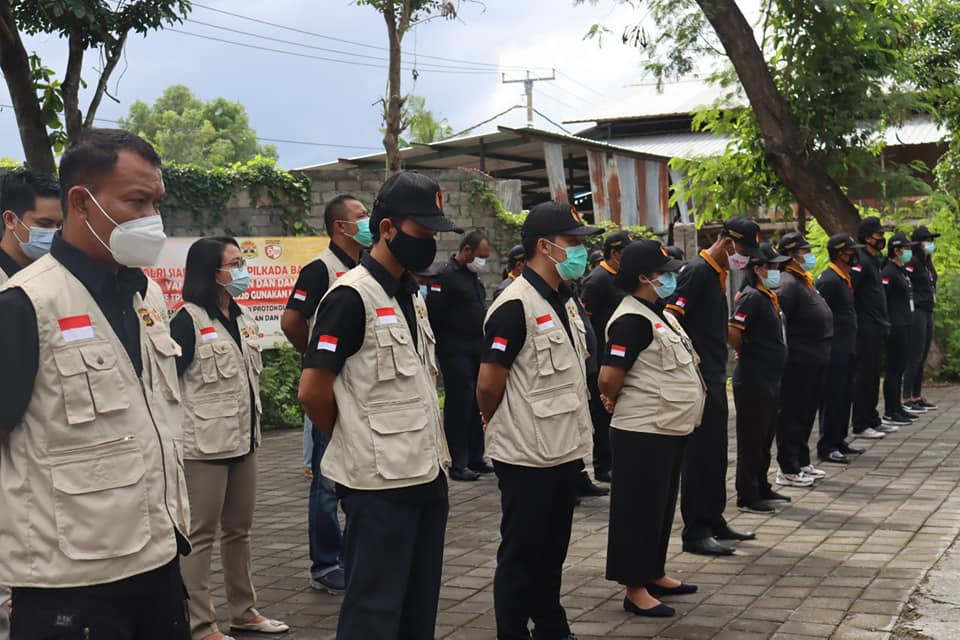 APEL SIAGA KESIAPAN PATROLI MASA TENANG DAN BAWASLU KABUPATEN BADUNG PATROLI DENGAN FULL TIM