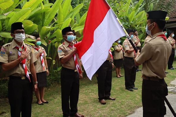 Pengukuhan Majelis Pembimbing (MABI) Dan Pimpinan Satuan Karya Pramuka Adhyasta Pemilu Tingkat Cabang Badung Masa Bakti 2020 – 2022