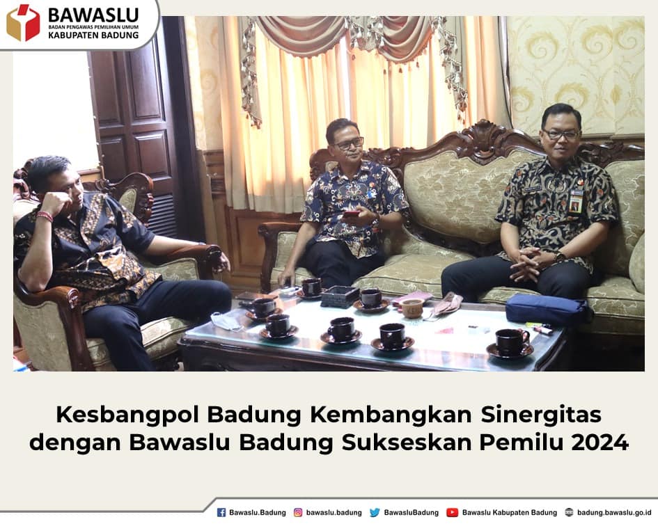 Kesbangpol Badung Kembangkan Sinergitas dengan Bawaslu Badung Sukseskan Pemilu 2024