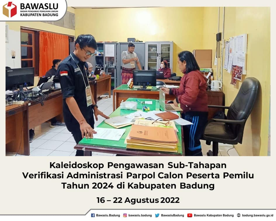 Kaleidoskop Pengawasan Sub-Tahapan Verifikasi Administrasi I