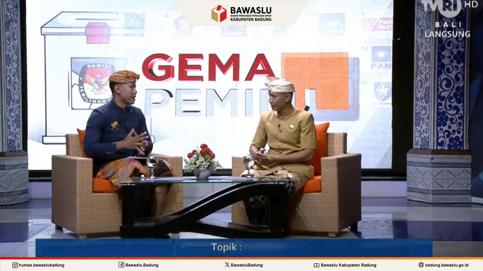 I Wayan Semara Cipta dalam Dialog Live di TVRI Bali