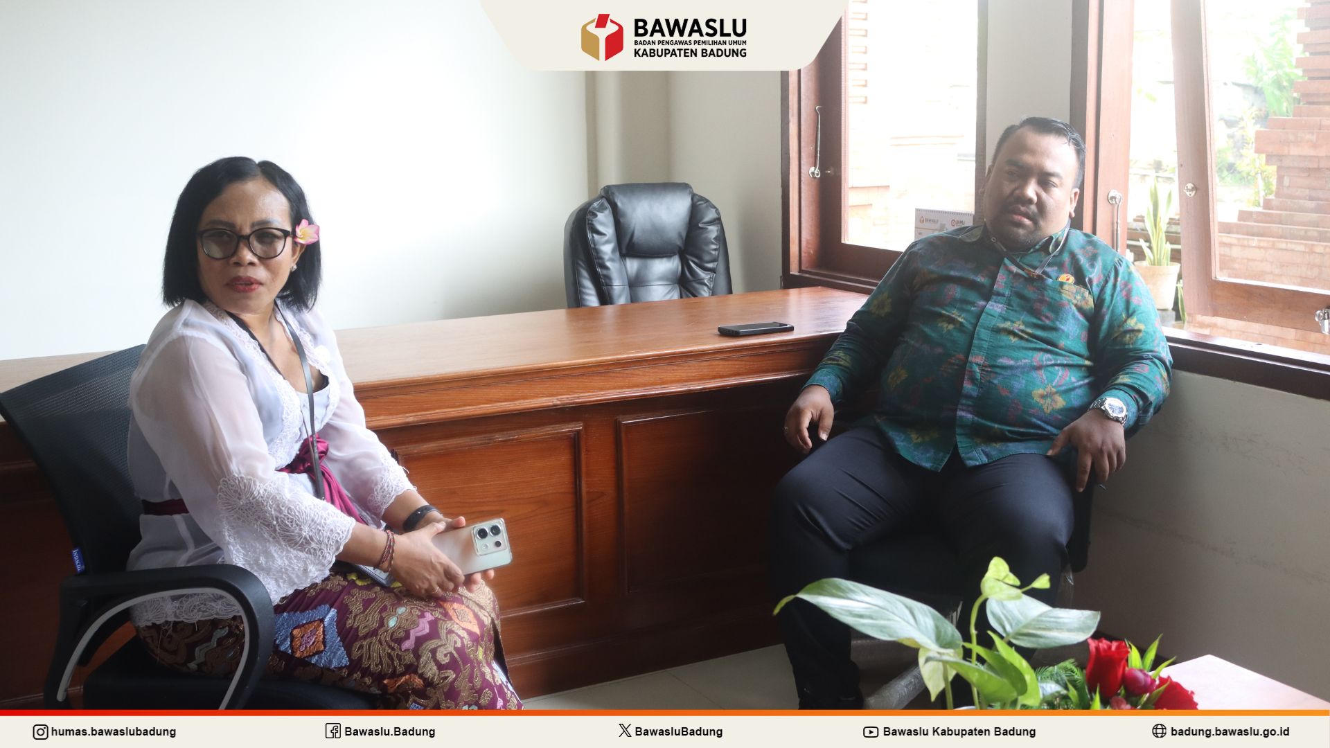 Rachmat Tamara Menerima Audiensi dari Anggota KPU Badung