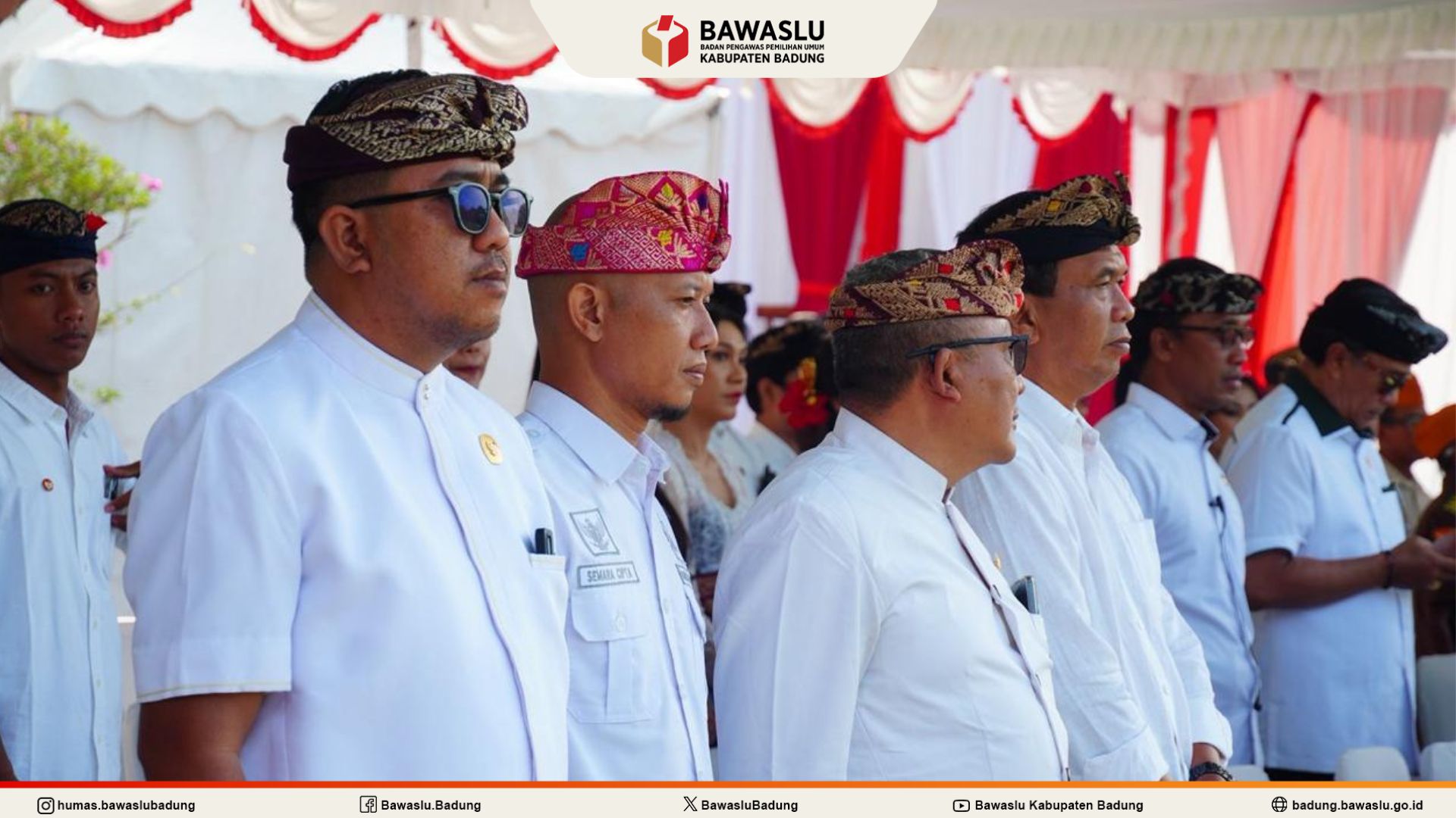 I Wayan Semara Cipta Menghadiri Upacara Bendera HUT RI Ke-80