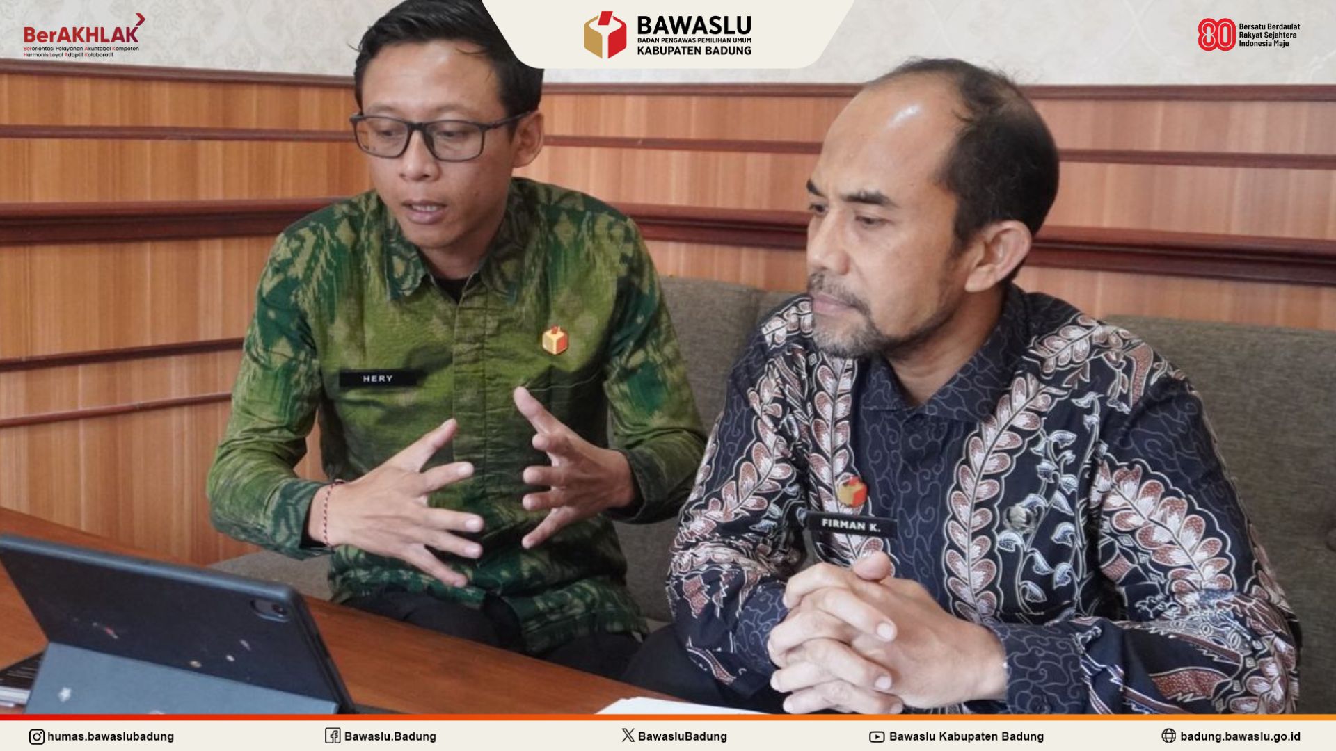 wawancara penilaian KIP Bawaslu Kab/Kota