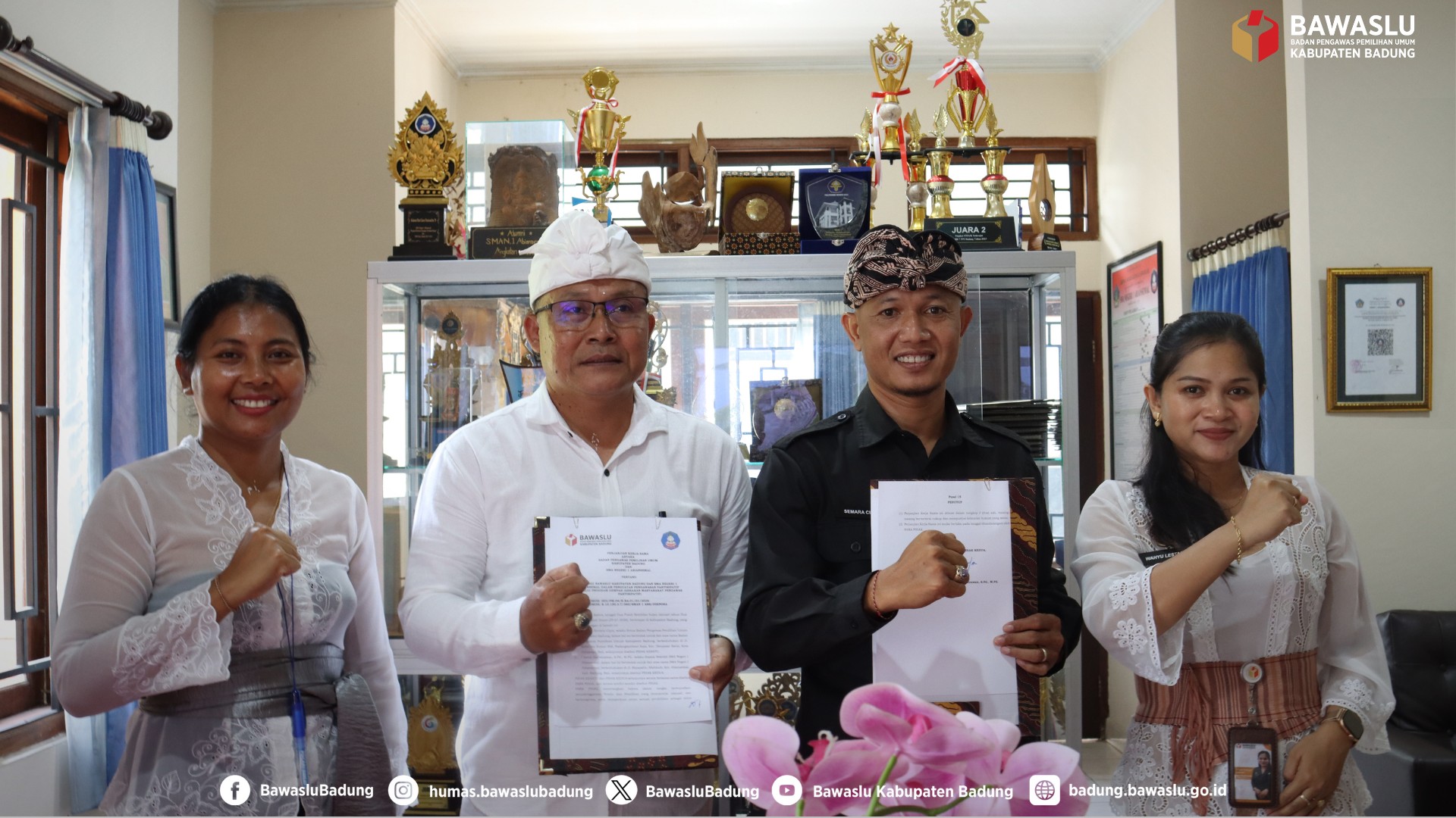PKS terjalin antara Bawaslu Badung bersama SMAN 1 Abiansemal