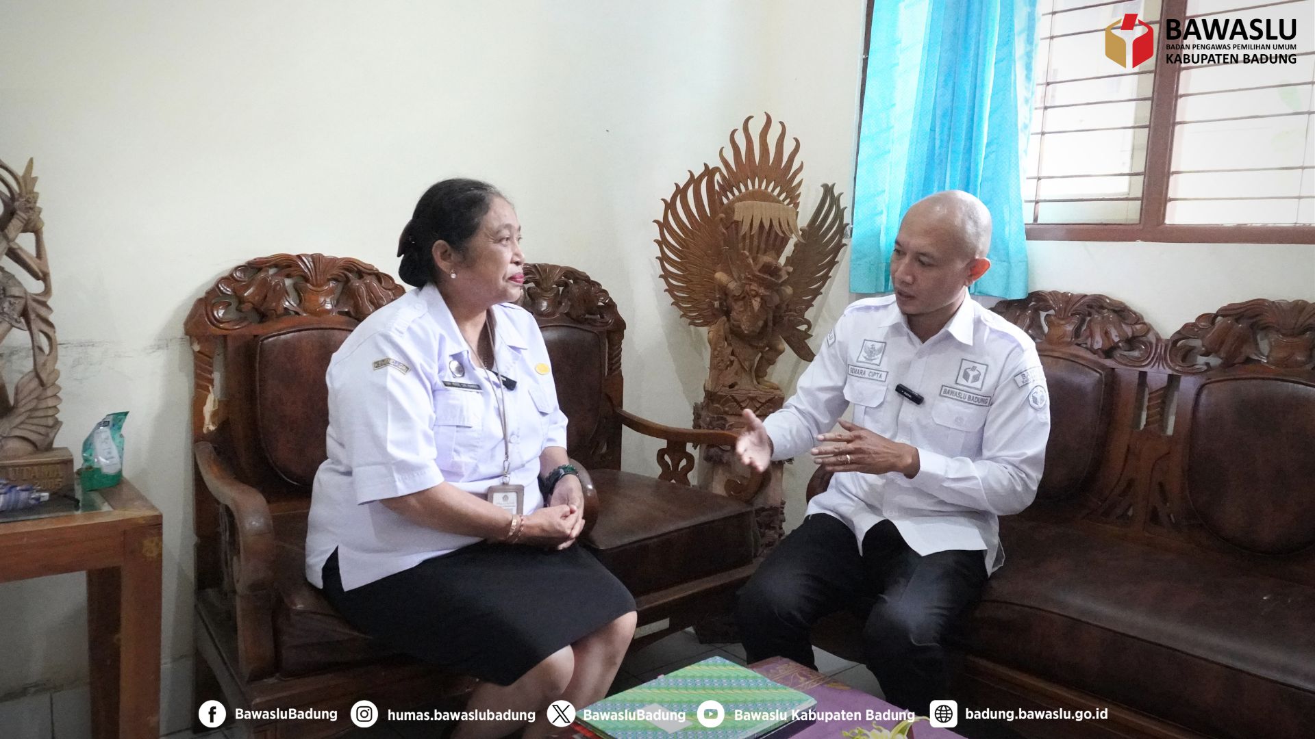 Bersama Kepala SMAN 1 Kuta Selatan Konsolidasi Demokrasi