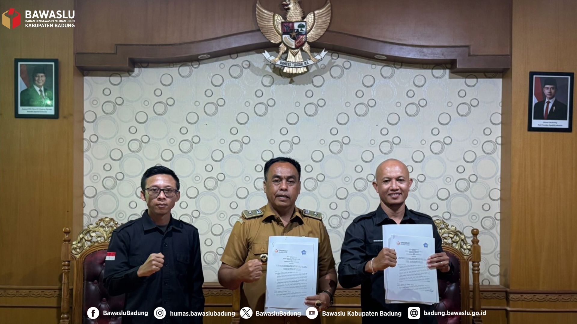 MoU Pedestal di Desa Carangsari, Petang