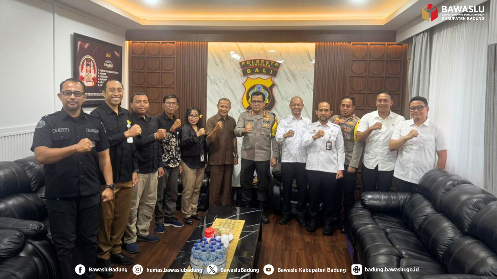 foto bersama audiensi ke Polresta Denpasar
