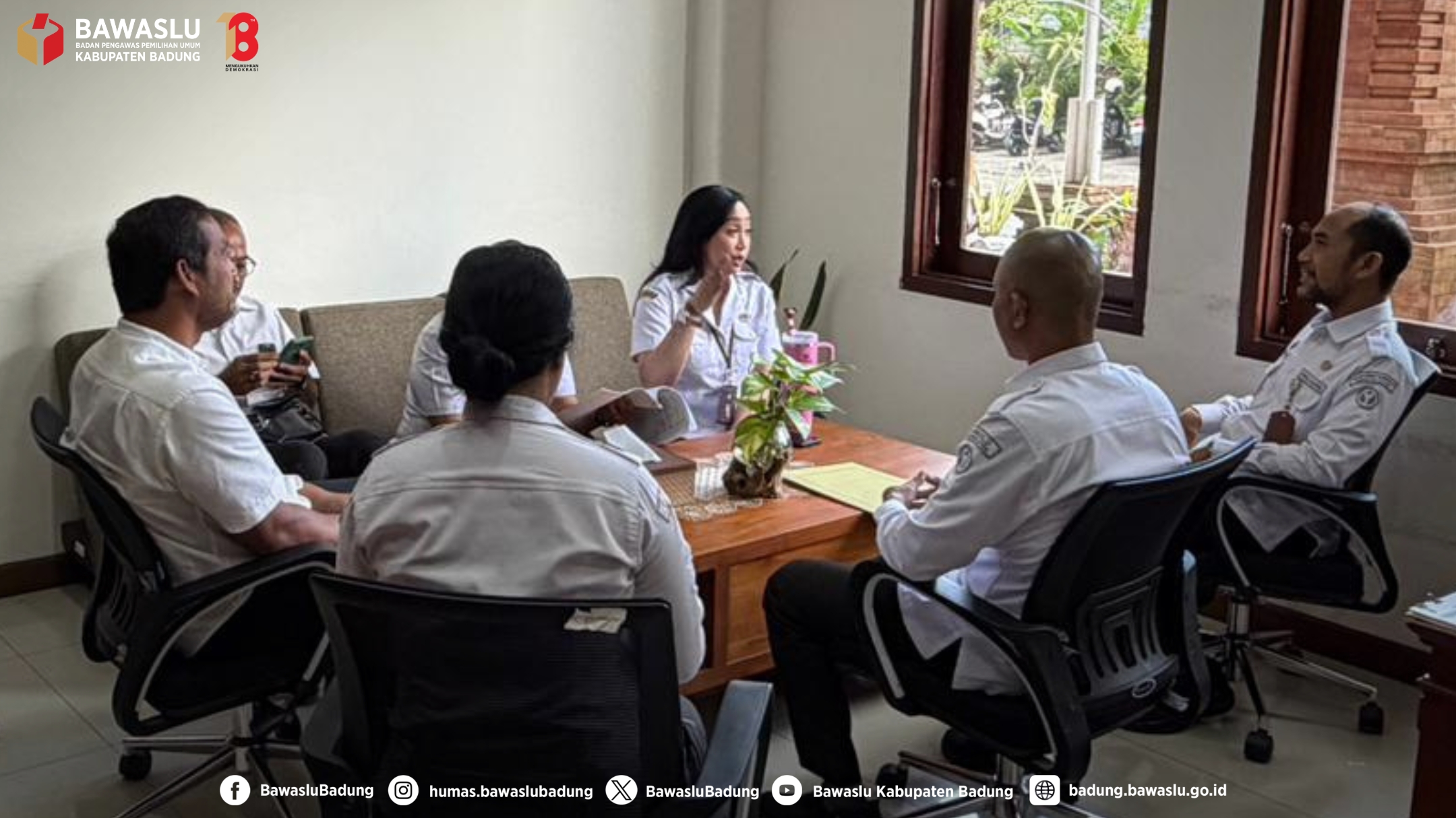 Koordinasi bersama Kesbangpol Badung