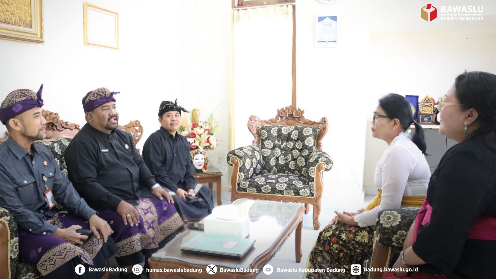 Konsolidasi Bawaslu Badung bersama Kepala Sekolah SLB Negeri 1 Badung