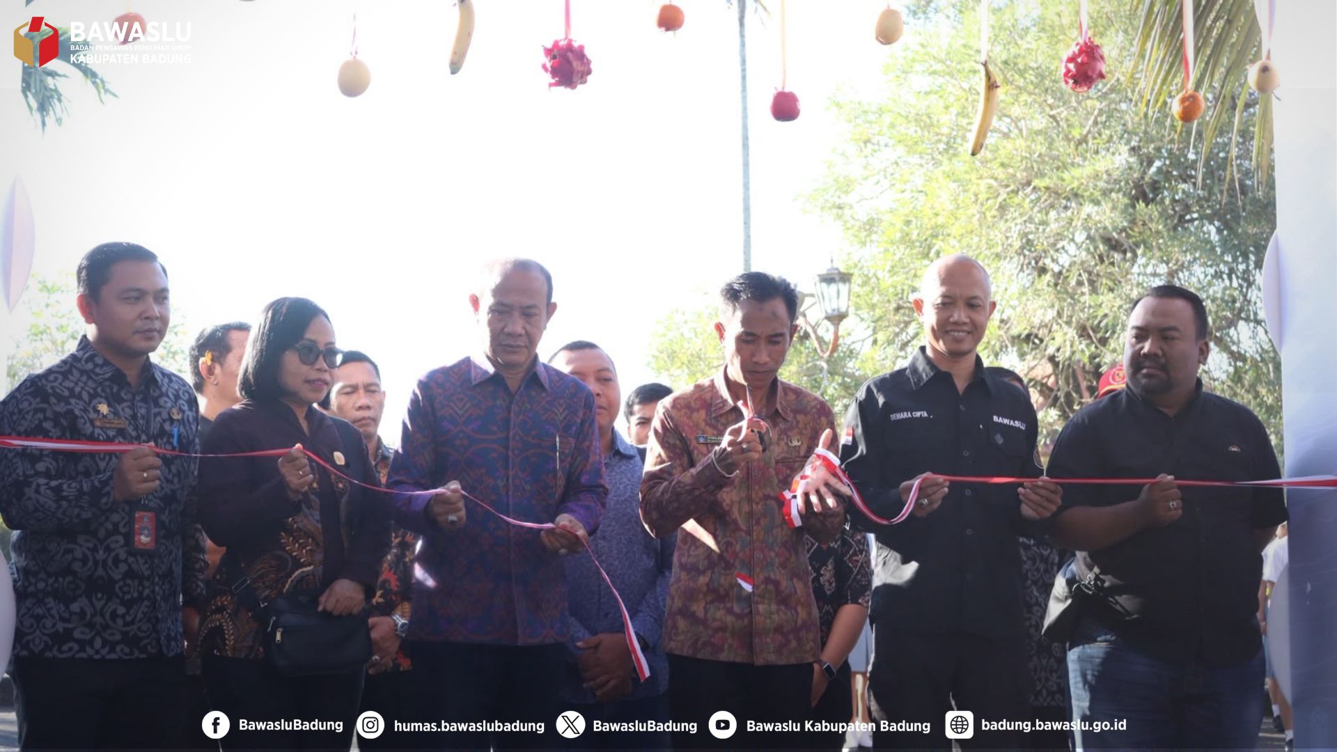 Pembukaan Desa Bahagia Tahun 2026 yang diselenggarakan oleh Badan Kesatuan Bangsa dan Politik (Kesbangpol) Kabupaten Badung di Wantilan Pura Lingga Bhuana, Pusat Pemerintahan Kabupaten Badung