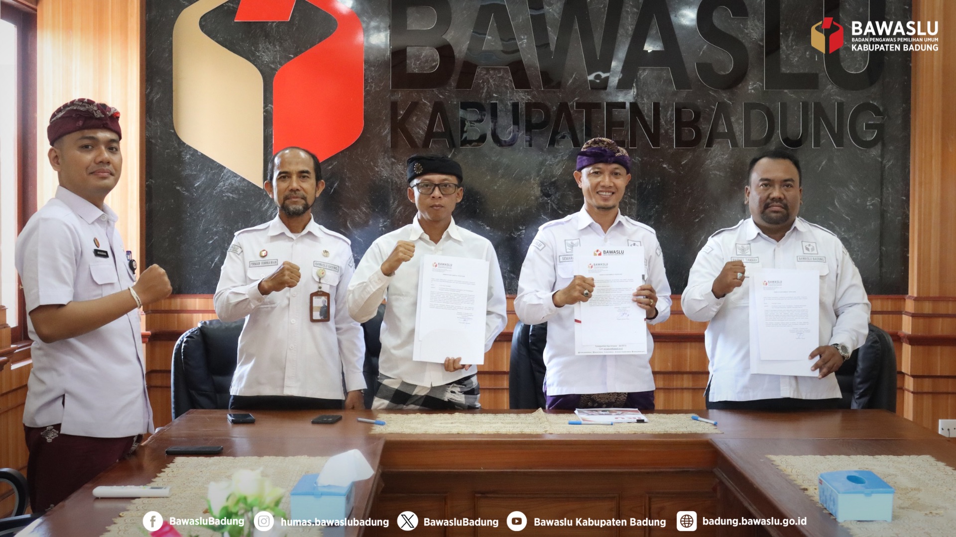 Penandatanganan IKU Bawaslu Badung, Rabu (12/8/26)