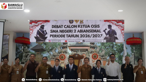 Hadiri Debat Calon Ketua OSIS SMAN 2 Abiansemal