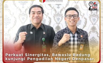 Perkuat Sinergitas dengan Lembaga Hukum, Bawaslu Badung kunjungi Pengadilan Negeri Denpasar