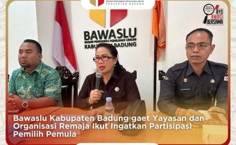 Bawaslu Kabupaten Badung gaet Yayasan dan Organisasi Remaja Ikut Ingatkan Partisipasi Pemilih Pemula