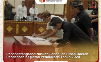 Bawaslu Badung Resmi Teken NPHD Pemilukada 2024
