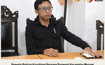 Bawaslu Badung Koordinasi Bersama Panwaslu Kecamatan Mengwi