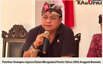 Pastikan Kesiapan Jajaran Dalam Mengawasi Pemilu Tahun 2024, Anggota Bawaslu Bali Lakukan Sidak Ke Bawaslu Badung