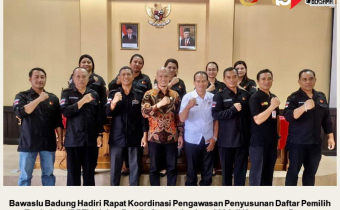 Bawaslu Badung Hadiri Rapat Koordinasi Pengawasan Penyusunan Daftar Pemilih Tambahan (DPTb) dalam Pemilu Serentak tahun 2024 di Kecamatan Petang