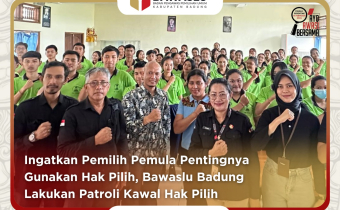 Ingatkan Pemilih Pemula Pentingnya Gunakan Hak Pilih, Bawaslu Badung Lakukan Patroli Kawal Hak Pilih