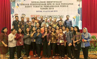 SOSIALISASI IDENTIFIKASI TEMUAN PEMERIKSAAN BPK RI DAN PERSIAPAN AUDIT TEMATIK PENGAWASAN PEMILU TAHUN 2019