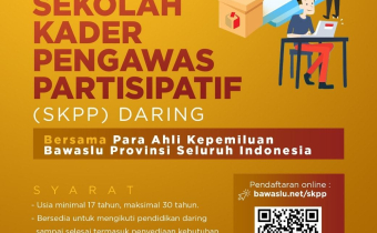 BAWASLU MEMBUKA SEKOLAH (ONLINE) KADER PENGAWAS PARTISIPATIF