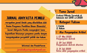 Call For Papers: Jurnal Adhyasta Pemilu