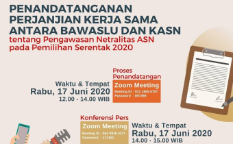 Penandatanganan Kerjasama Dan Konferensi Pers Netralitas ASN