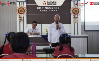 Pemaparan materi oleh Ketua Bawaslu Badung