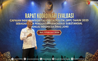 Ketua Bawaslu Kabupaten Badung, I Wayan Semara Cipta Hadiri Rakornas Evaluasi IIPP 2025