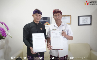 Penandatanganan PKS dengan Kepala Sekolah SMAN 2 Kuta Selatan