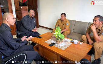 Konsolidasi Bawaslu Badung bersama Kesbangpol Badung