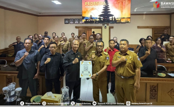 Sosialisasi netralitas perangkat desa di Kantor Desa Blahkiuh pada tanggal 22 Juni 2026