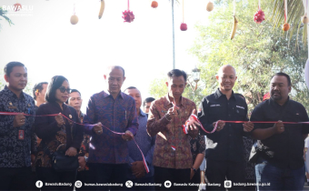 Pembukaan Desa Bahagia Tahun 2026 yang diselenggarakan oleh Badan Kesatuan Bangsa dan Politik (Kesbangpol) Kabupaten Badung di Wantilan Pura Lingga Bhuana, Pusat Pemerintahan Kabupaten Badung